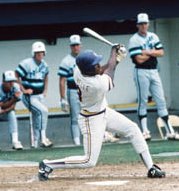 Albert Belle batting for LSU