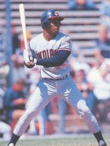 Albert Belle batting in the minor leagues