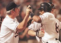 Albert Belle with Ray Miller